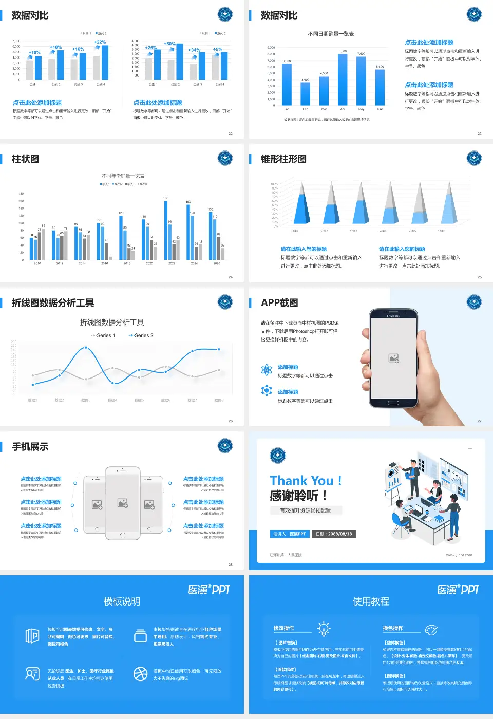 红河州第一人民医院财务与预算报告PPT模板16:9格式幻灯片预览图4