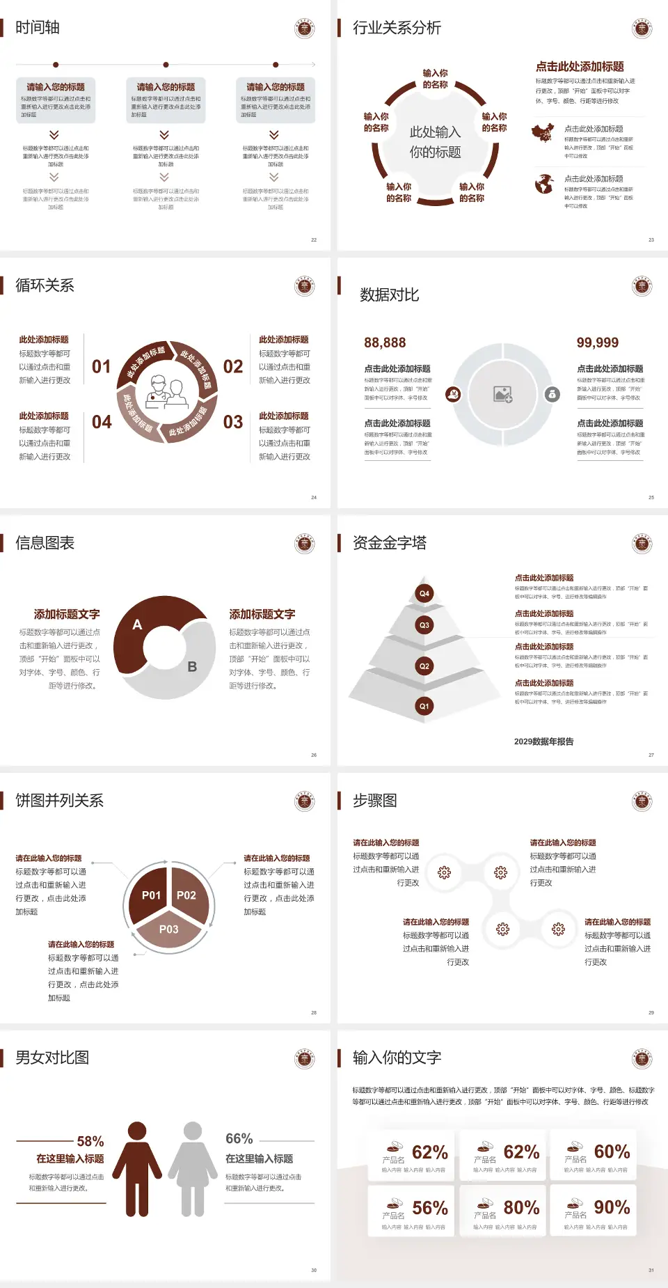 曲靖市中医医院医院管理报告PPT模板4:3格式幻灯片预览图4