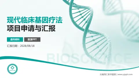 云南同仁新华医院项目申请与汇报PPT模板