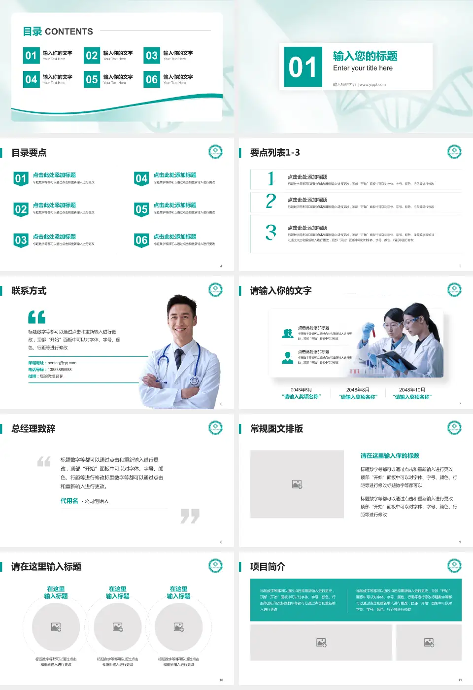 云南同仁新华医院项目申请与汇报PPT模板16:9格式幻灯片预览图2