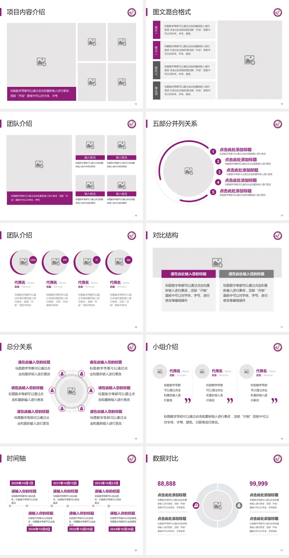 重庆市涪陵区妇幼保健院新城区院区医疗知识普及PPT模板4:3格式幻灯片预览图3