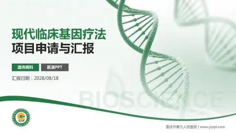 重庆市第九人民医院项目申请与汇报PPT模板