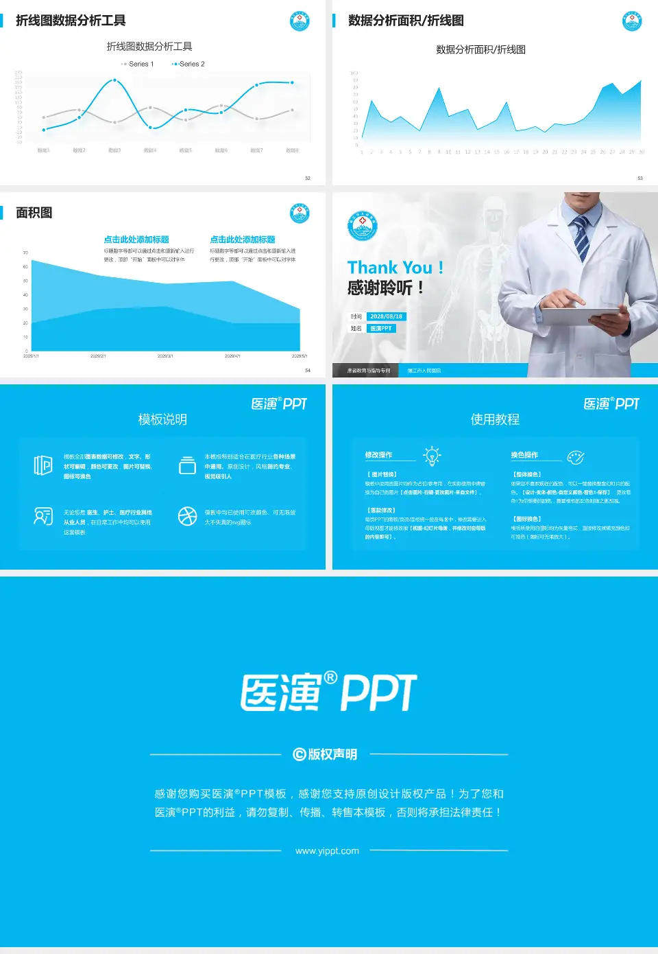 丽江市人民医院患者教育与指导PPT模板16:9格式幻灯片预览图7