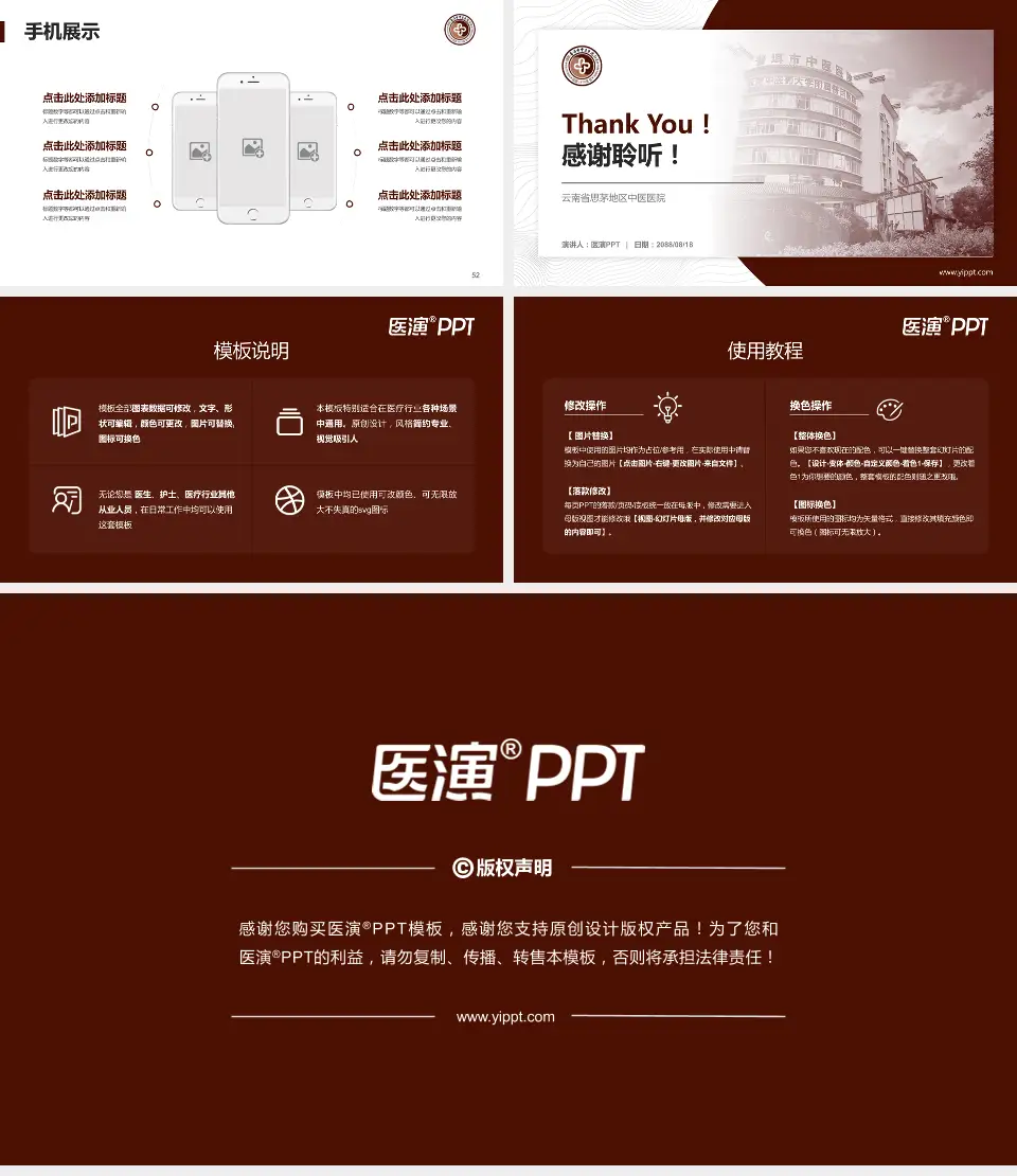 云南省思茅地区中医医院医院管理报告PPT模板16:9格式幻灯片预览图7