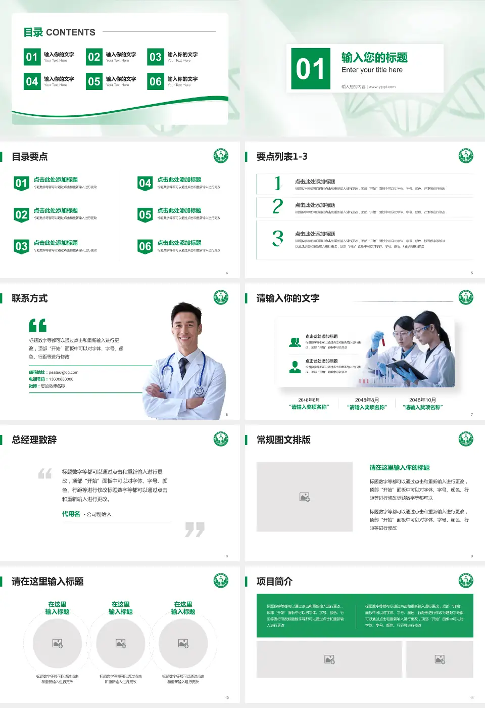 重庆垫江县中医院项目申请与汇报PPT模板16:9格式幻灯片预览图2