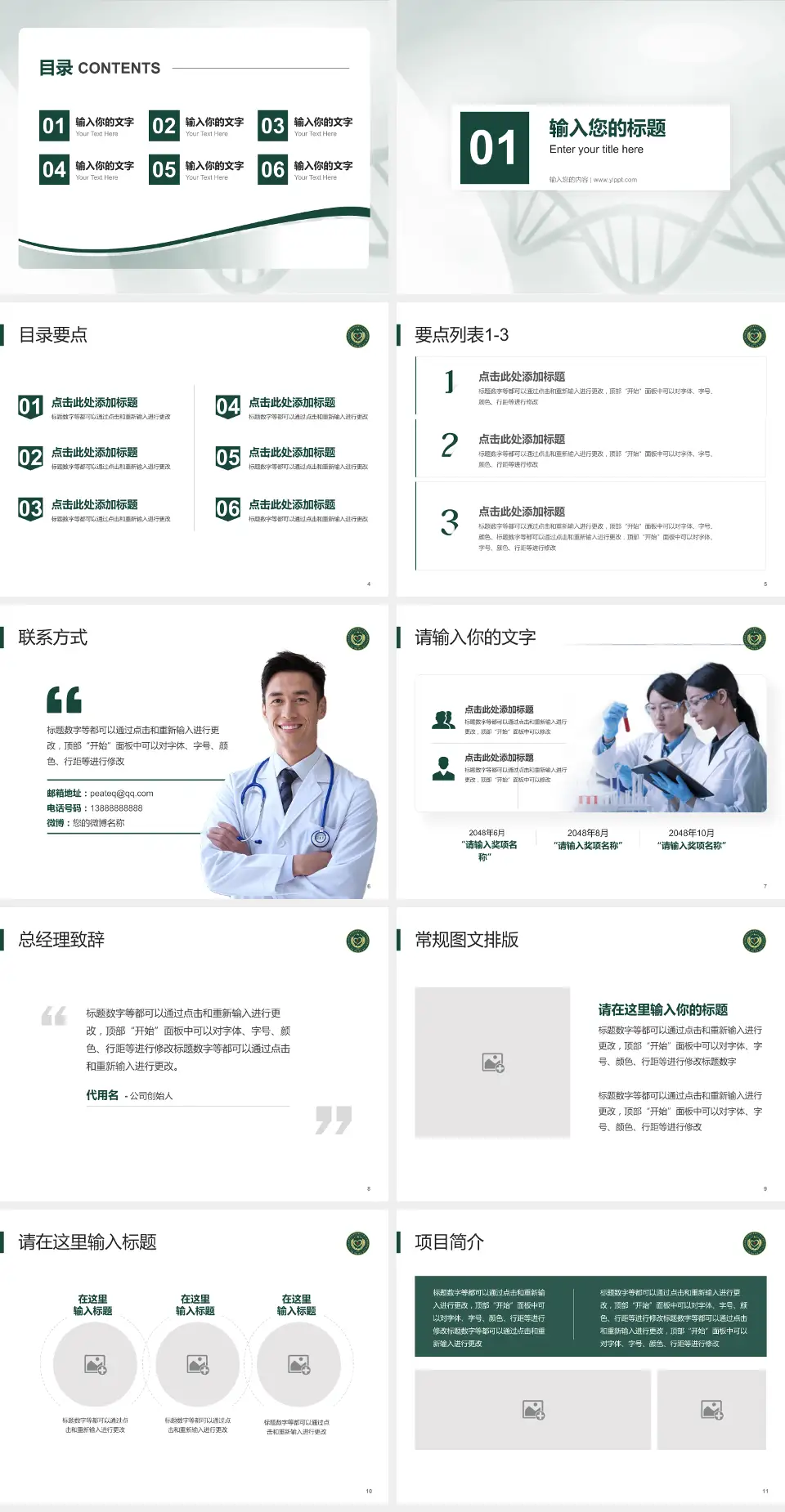 武警新疆兵团指挥部医院项目申请与汇报PPT模板4:3格式幻灯片预览图2