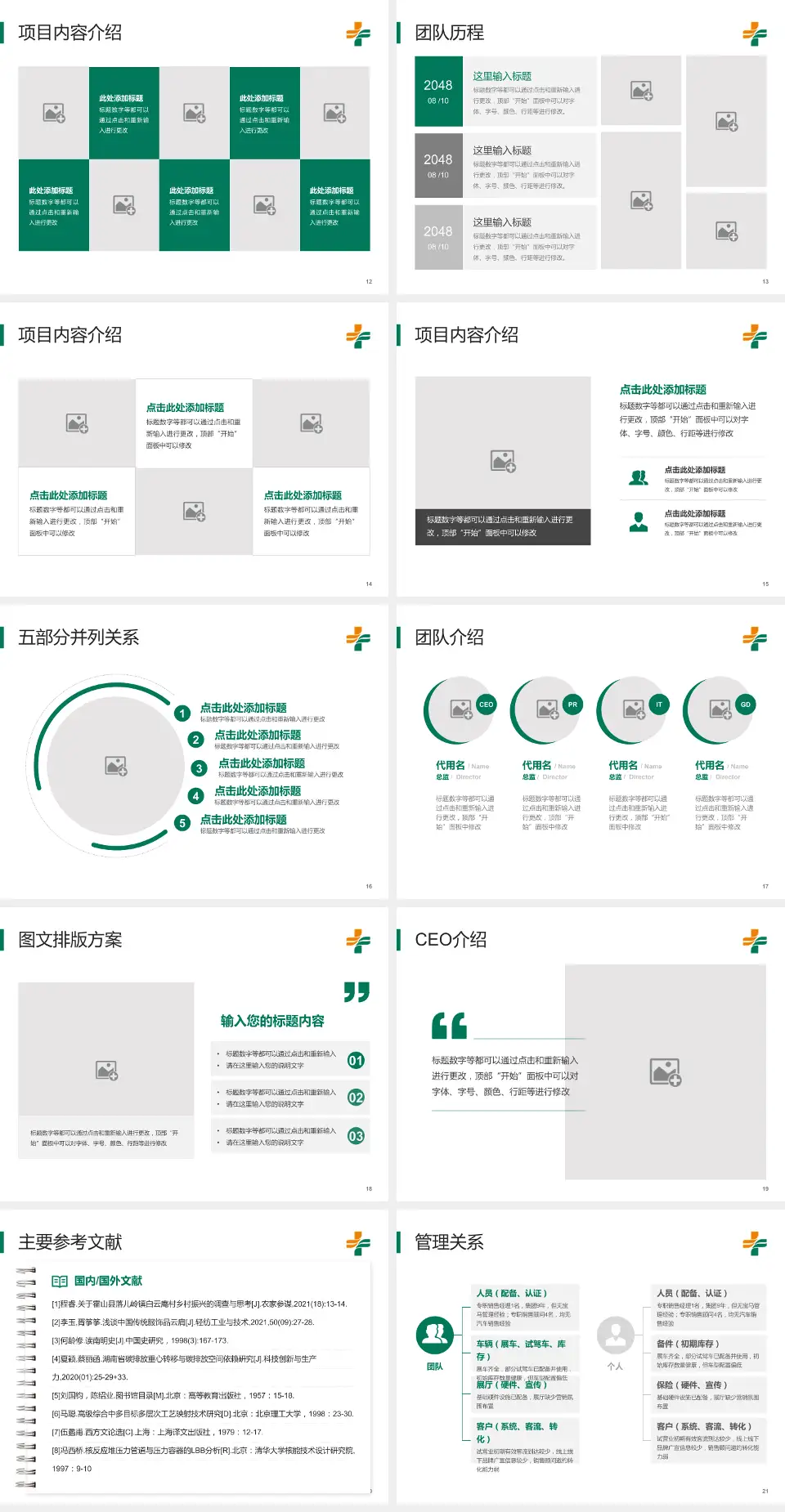 石河子市人民医院医疗行业比赛专用PPT模板4:3格式幻灯片预览图3