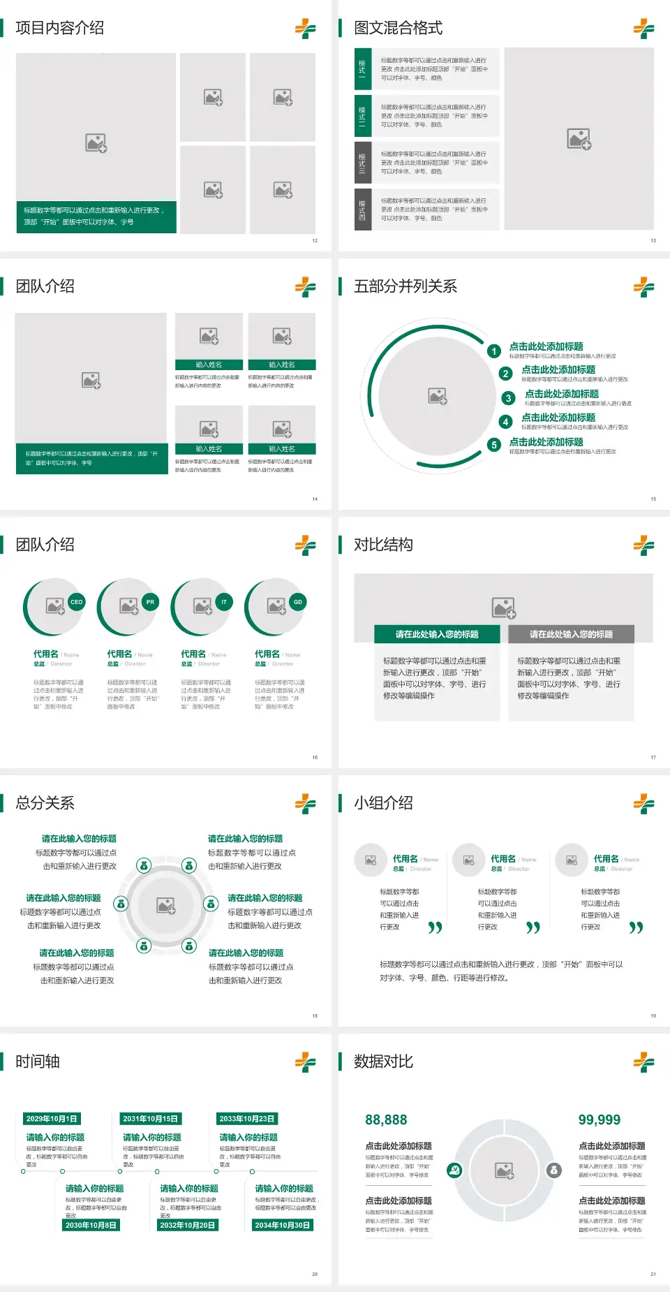 石河子市人民医院医疗知识普及PPT模板4:3格式幻灯片预览图3