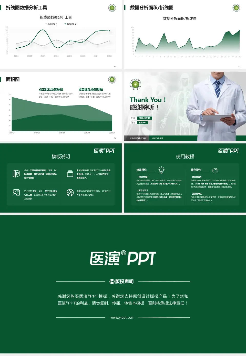 重庆市中医院患者教育与指导PPT模板16:9格式幻灯片预览图7