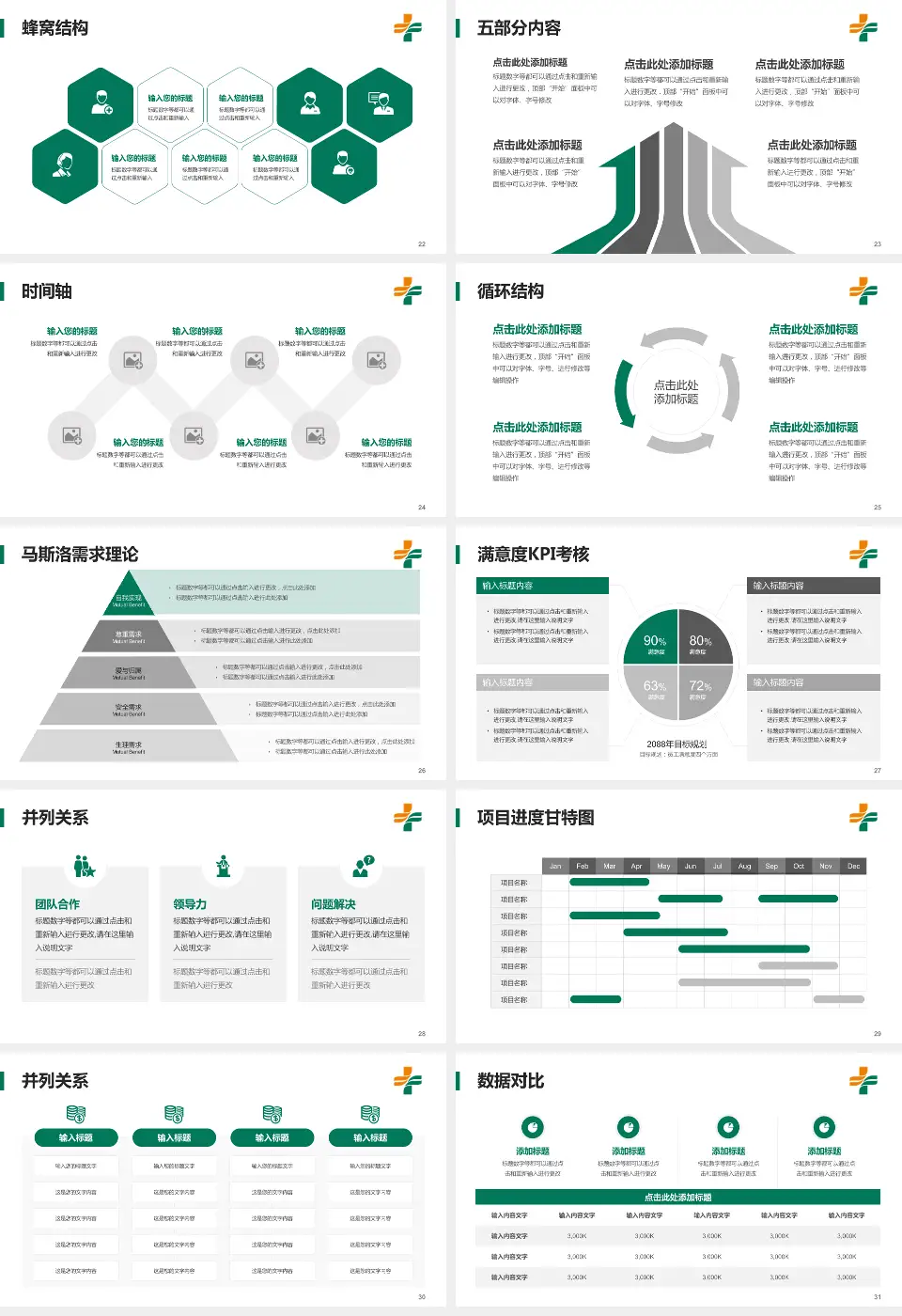 石河子市人民医院医疗知识普及PPT模板16:9格式幻灯片预览图4
