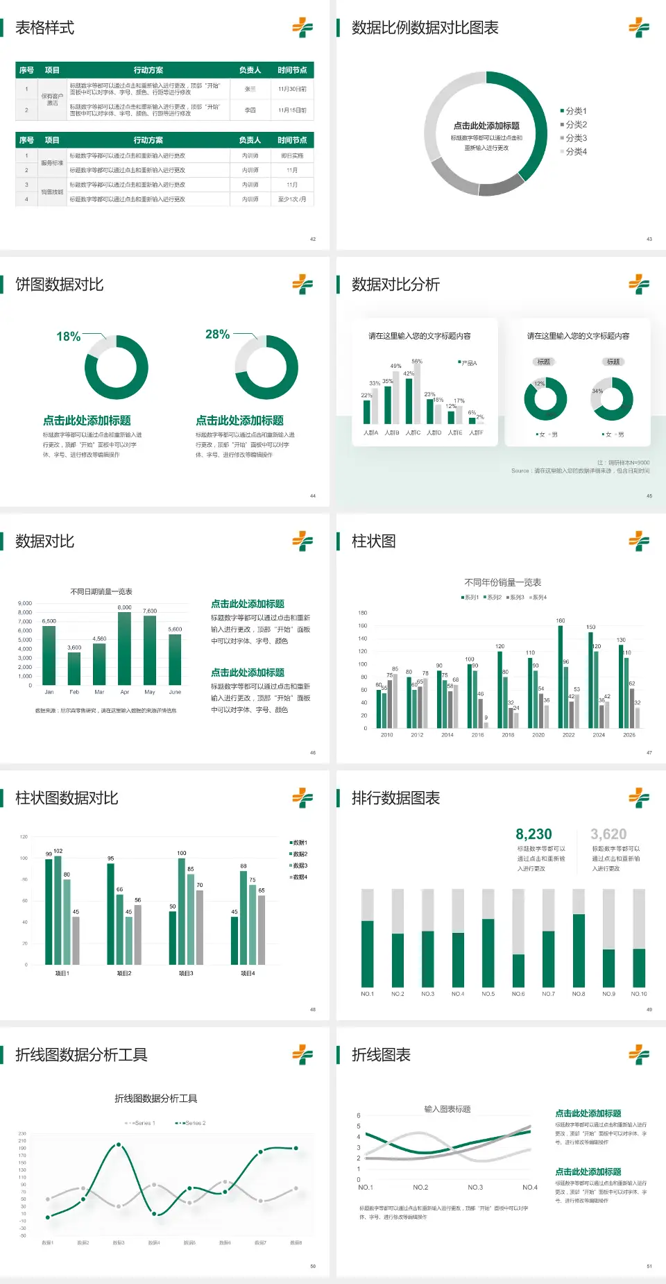石河子市人民医院医院简介/日常通用PPT模板4:3格式幻灯片预览图6