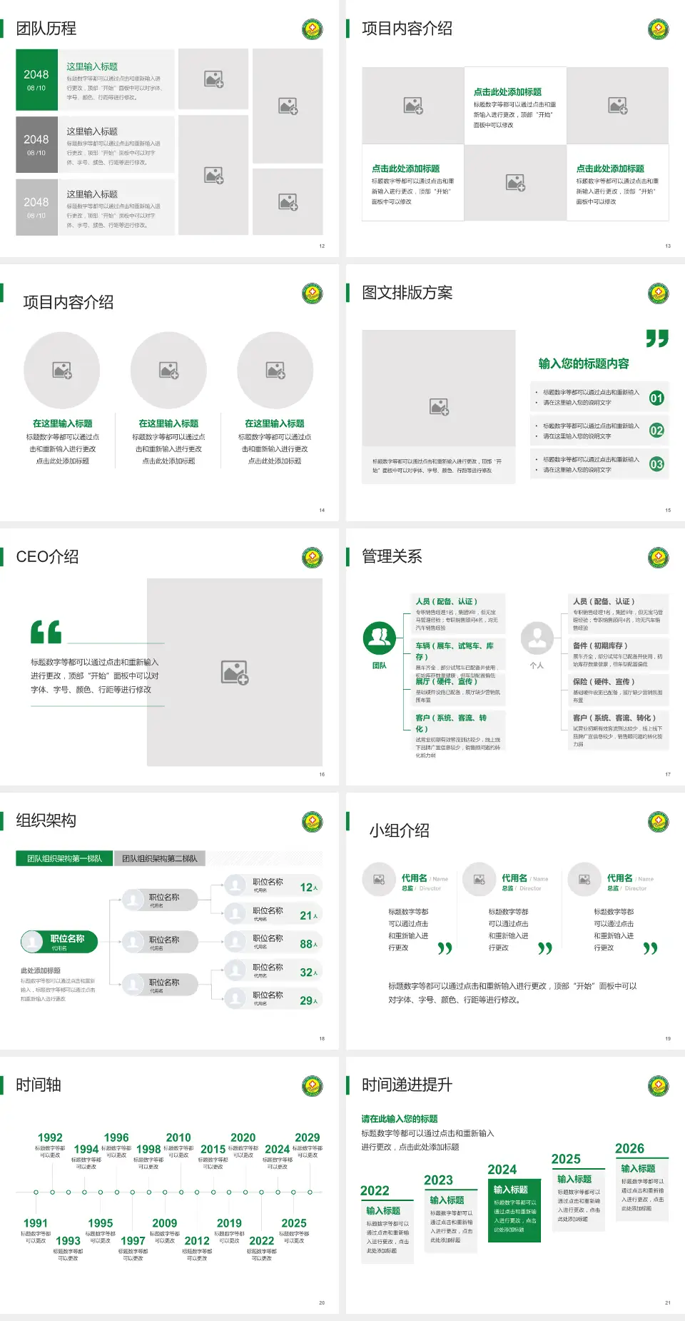 怒江州人民医院医院管理报告PPT模板4:3格式幻灯片预览图3