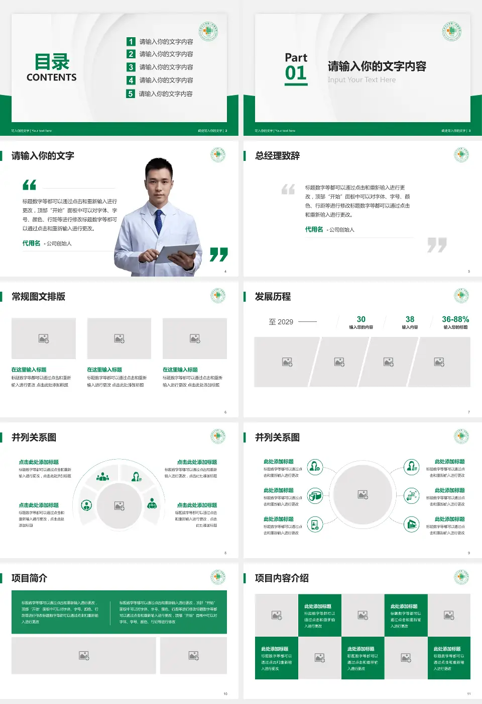 石河子大学医学院第一附属医院医院管理报告PPT模板16:9格式幻灯片预览图2