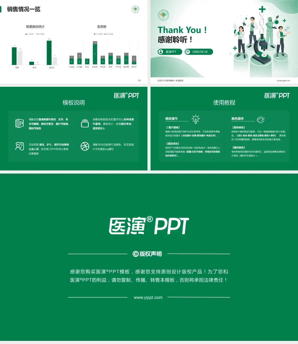 石河子大学医学院第一附属医院品管圈PDCA演示专用PPT模板16:9格式幻灯片预览图7