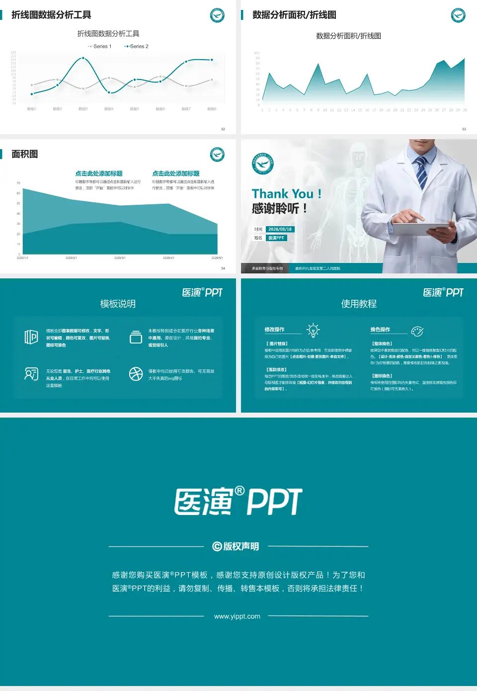 重庆市九龙坡区第二人民医院患者教育与指导PPT模板16:9格式幻灯片预览图7