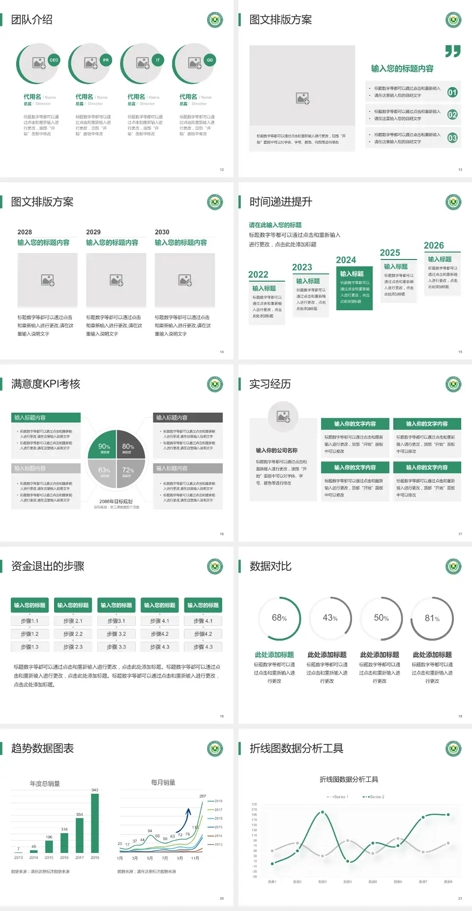 昆明市东川区精神病院培训与教育PPT模板4:3格式幻灯片预览图3