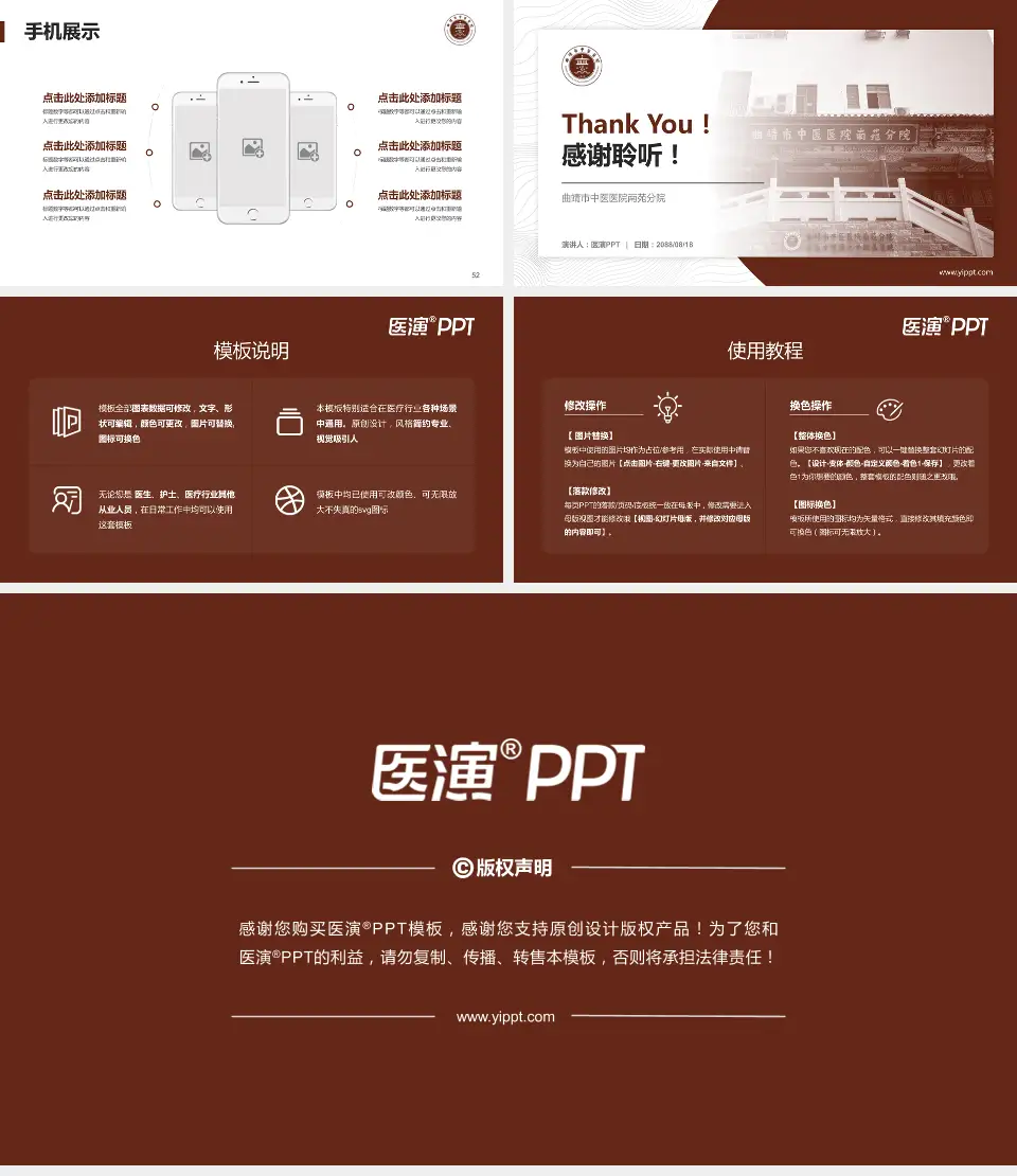 曲靖市中医医院南苑分院医院管理报告PPT模板16:9格式幻灯片预览图7