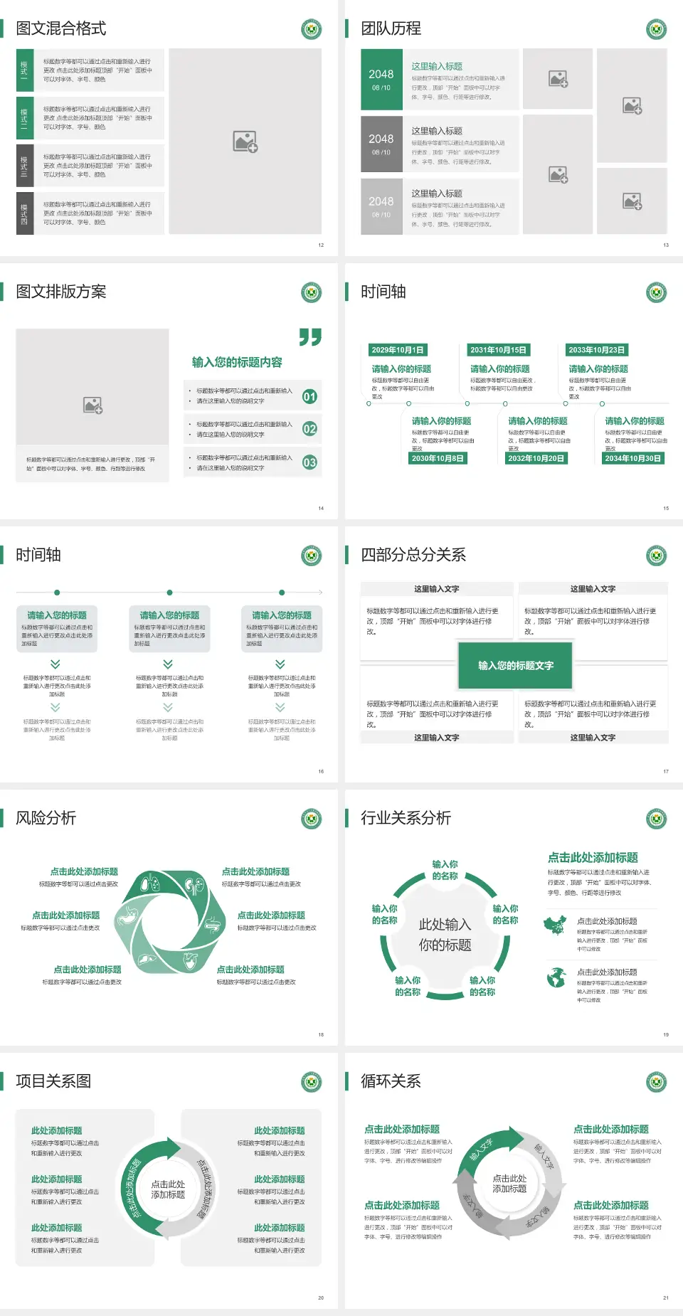 昆明市东川区精神病院项目申请与汇报PPT模板4:3格式幻灯片预览图3