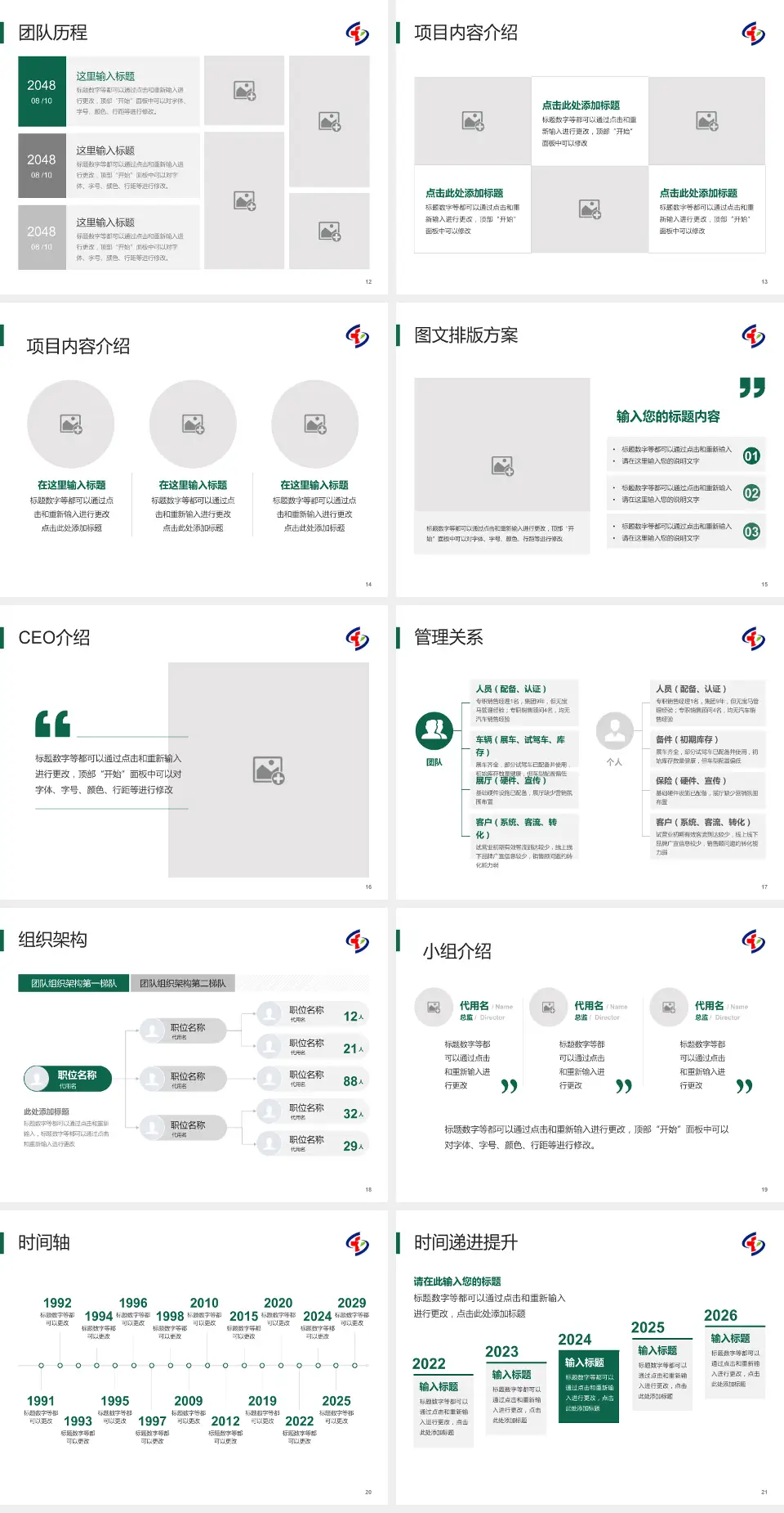 重庆市大坪医院医院管理报告PPT模板4:3格式幻灯片预览图3