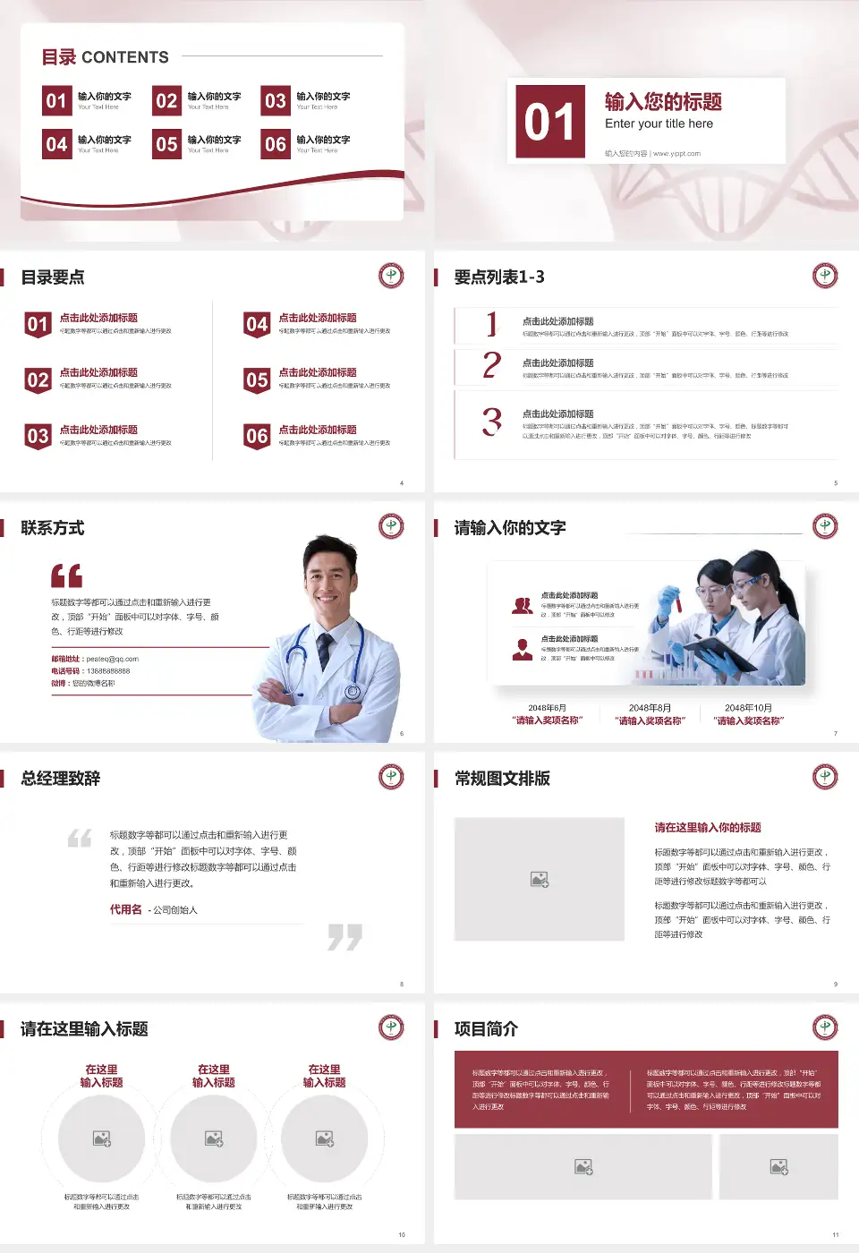 重庆市九龙坡区中医院项目申请与汇报PPT模板16:9格式幻灯片预览图2