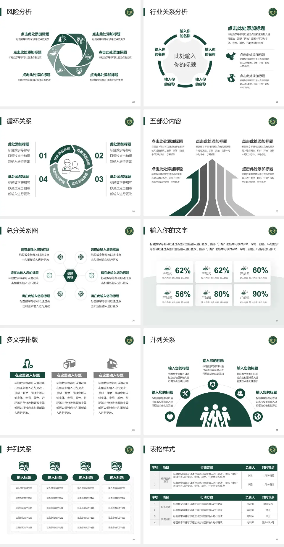 武警新疆兵团指挥部医院科室介绍与推广PPT模板4:3格式幻灯片预览图4