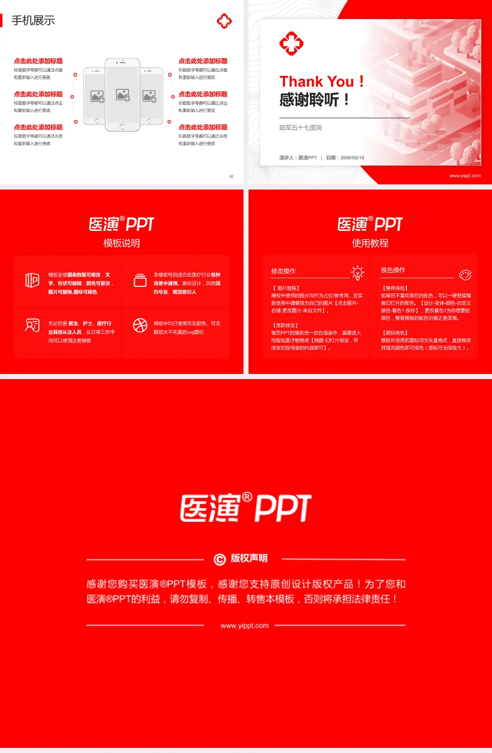 陆军五十七医院医院管理报告PPT模板4:3格式幻灯片预览图7