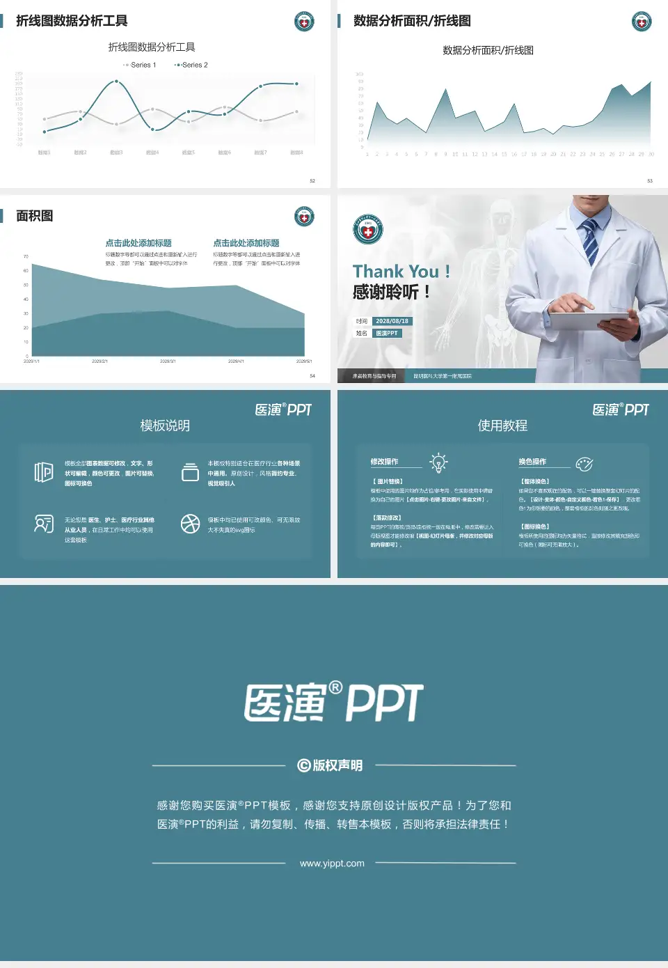 昆明医科大学第一附属医院患者教育与指导PPT模板16:9格式幻灯片预览图7