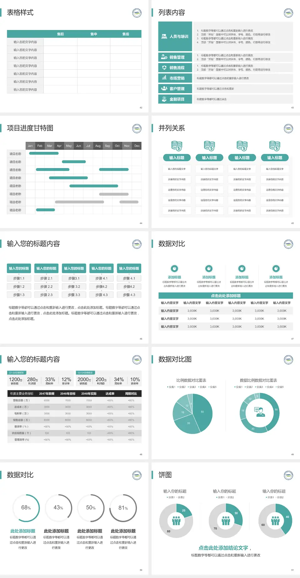红河州第二人民医院(永祯院区)医疗行业比赛专用PPT模板4:3格式幻灯片预览图6