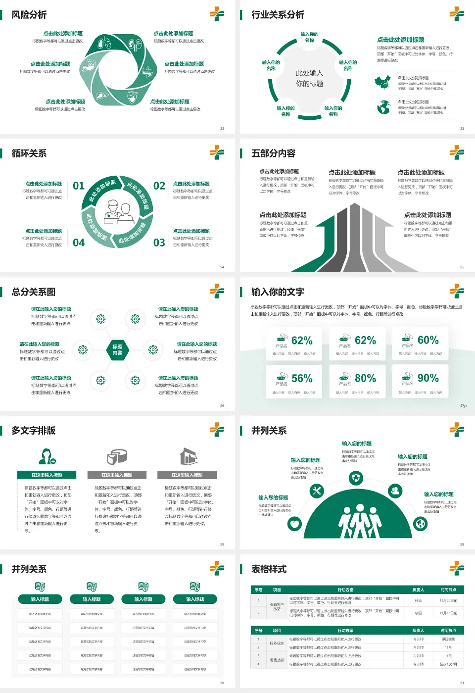 石河子市人民医院科室介绍与推广PPT模板16:9格式幻灯片预览图4