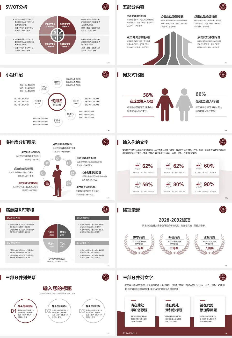 云南中西结合医院医疗行业比赛专用PPT模板16:9格式幻灯片预览图5