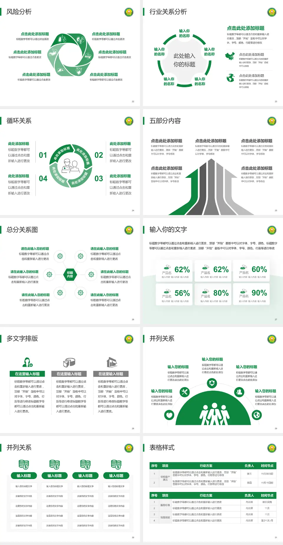 怒江州人民医院科室介绍与推广PPT模板4:3格式幻灯片预览图4