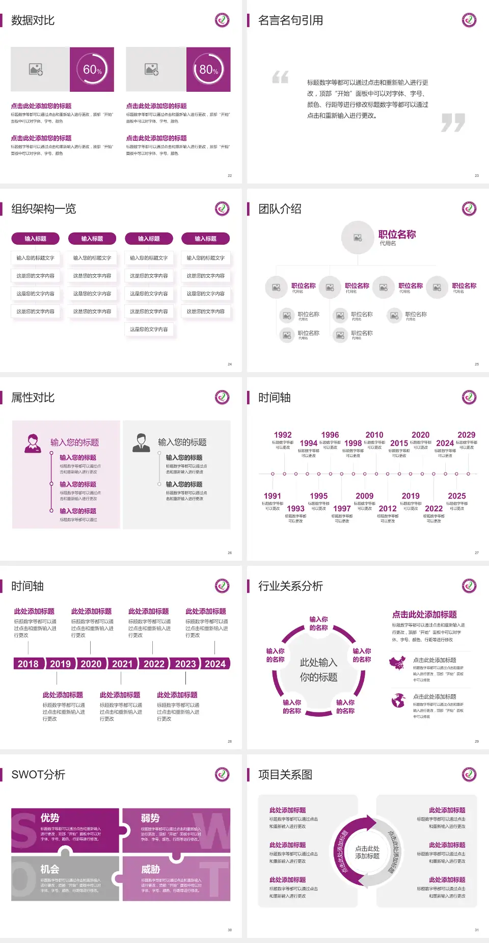 重庆市涪陵区妇幼保健院医院简介/日常通用PPT模板4:3格式幻灯片预览图4