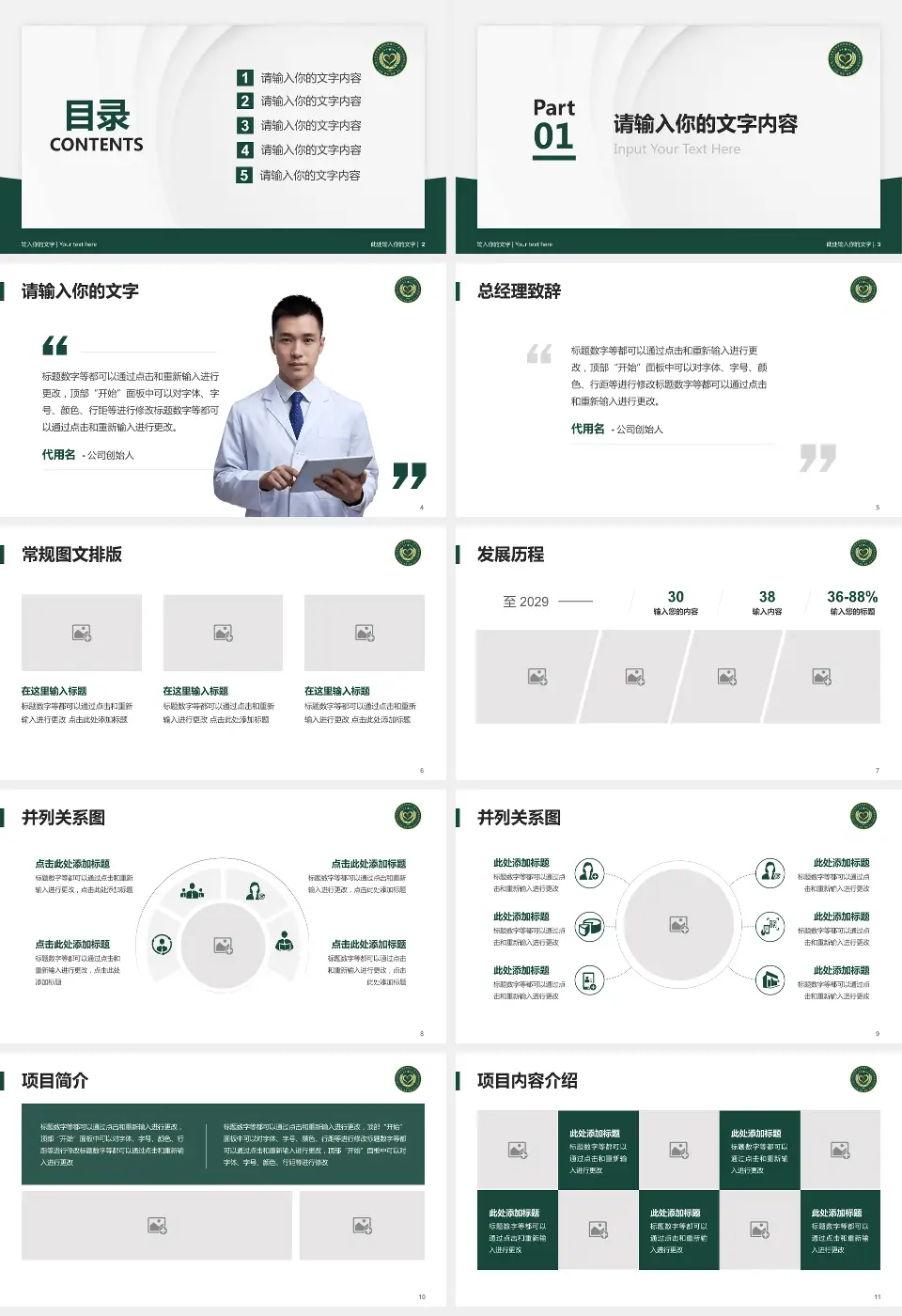 武警新疆兵团指挥部医院医院管理报告PPT模板16:9格式幻灯片预览图2