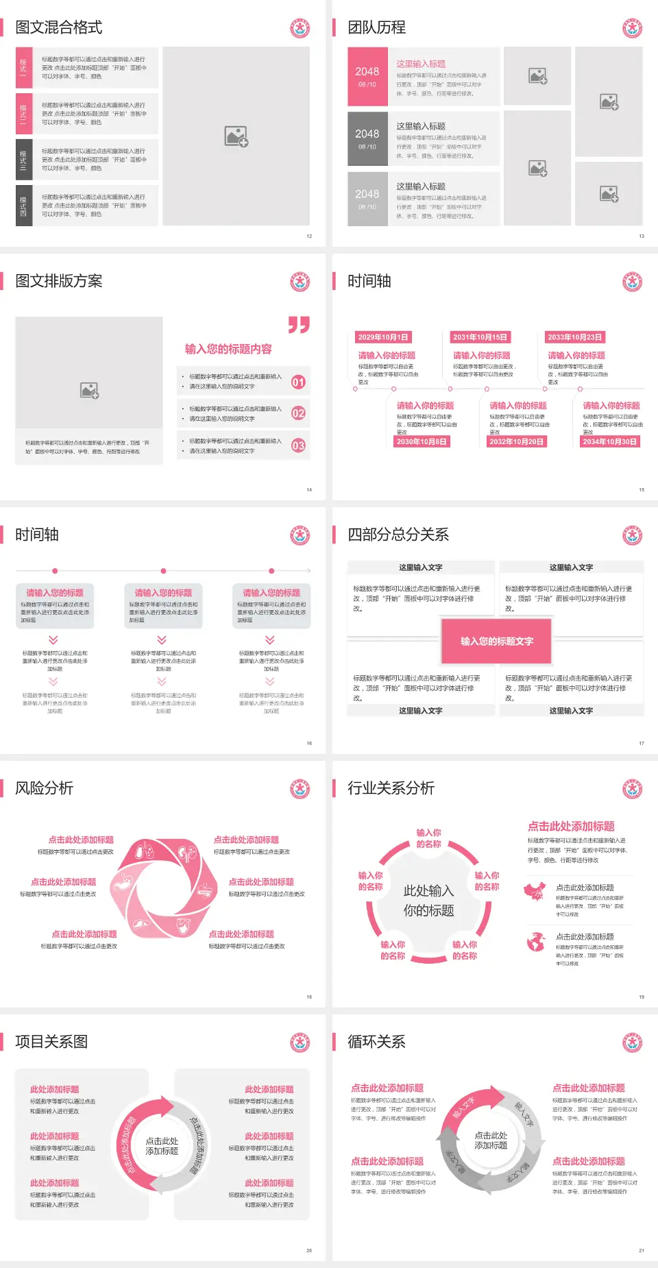 昆明市儿童医院项目申请与汇报PPT模板4:3格式幻灯片预览图3