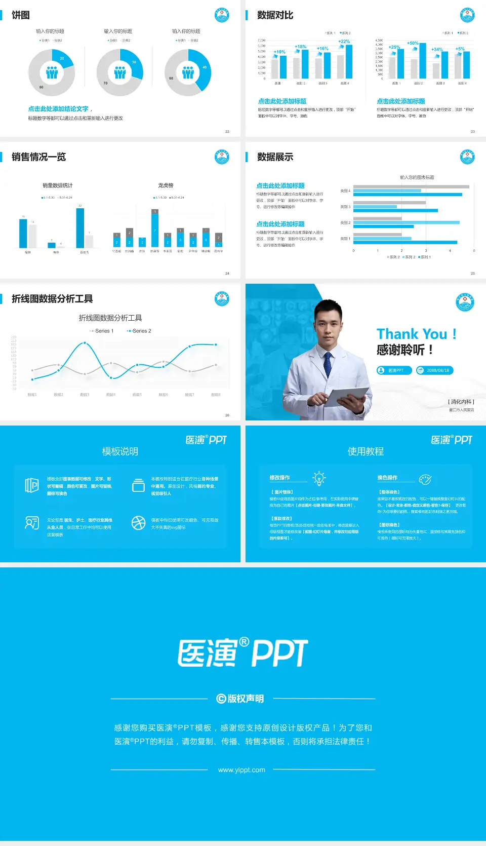 丽江市人民医院病例分享与讨论PPT模板16:9格式幻灯片预览图4