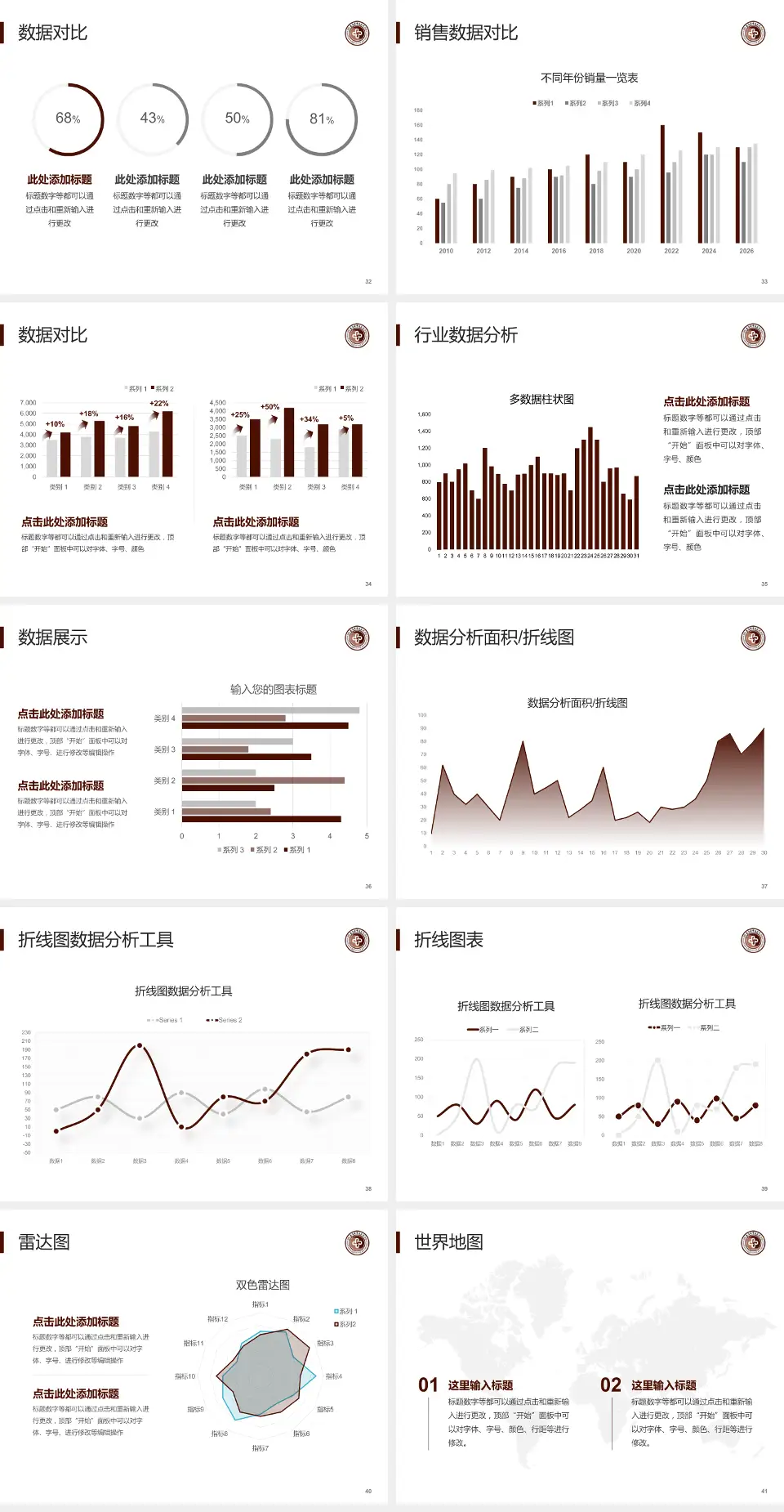 云南省思茅地区中医医院会议与研讨会PPT模板4:3格式幻灯片预览图5
