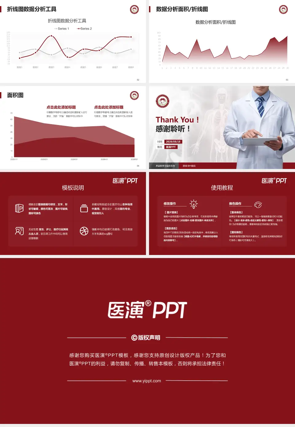 楚雄州中医院患者教育与指导PPT模板16:9格式幻灯片预览图7