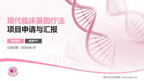 重庆市妇幼保健院项目申请与汇报PPT模板
