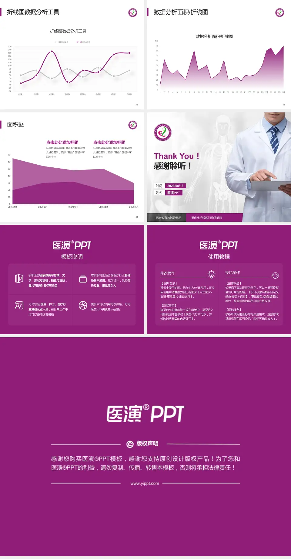 重庆市涪陵区妇幼保健院患者教育与指导PPT模板4:3格式幻灯片预览图7