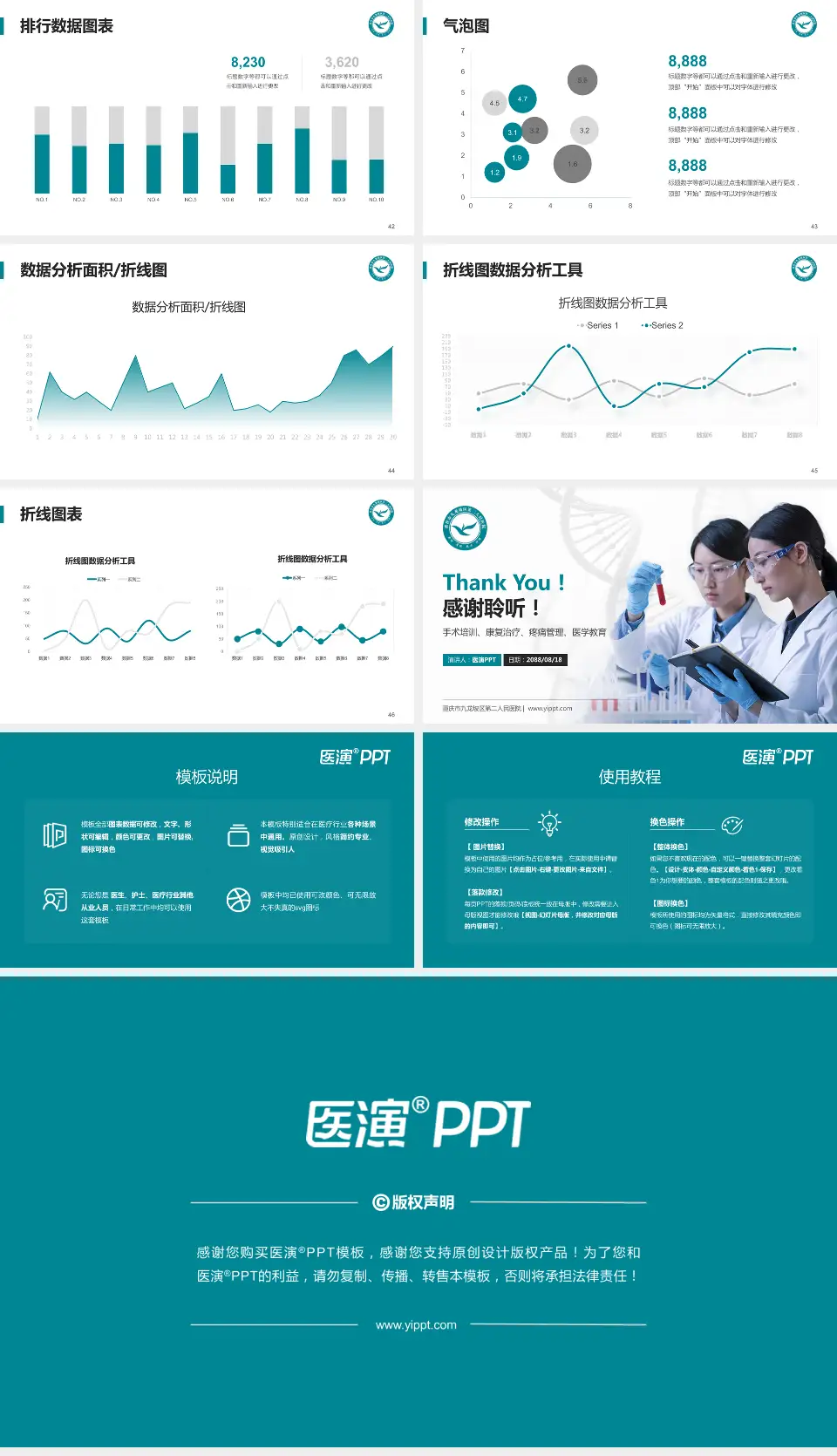 重庆市九龙坡区第二人民医院科研成果展示PPT模板16:9格式幻灯片预览图6