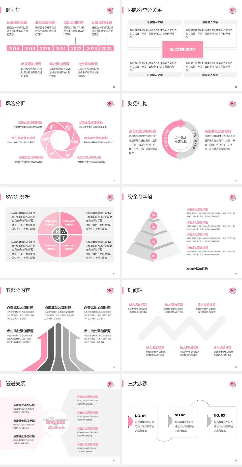 重庆市妇幼保健院患者教育与指导PPT模板4:3格式幻灯片预览图4