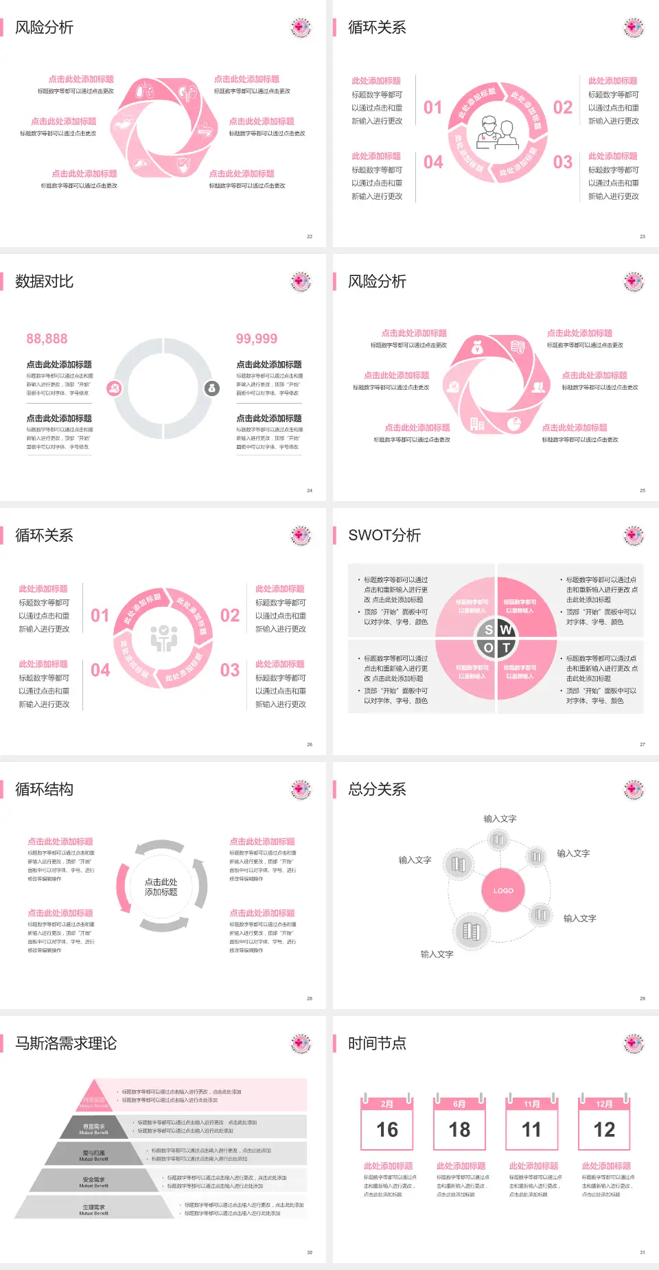 重庆市妇幼保健院科研成果展示PPT模板4:3格式幻灯片预览图4