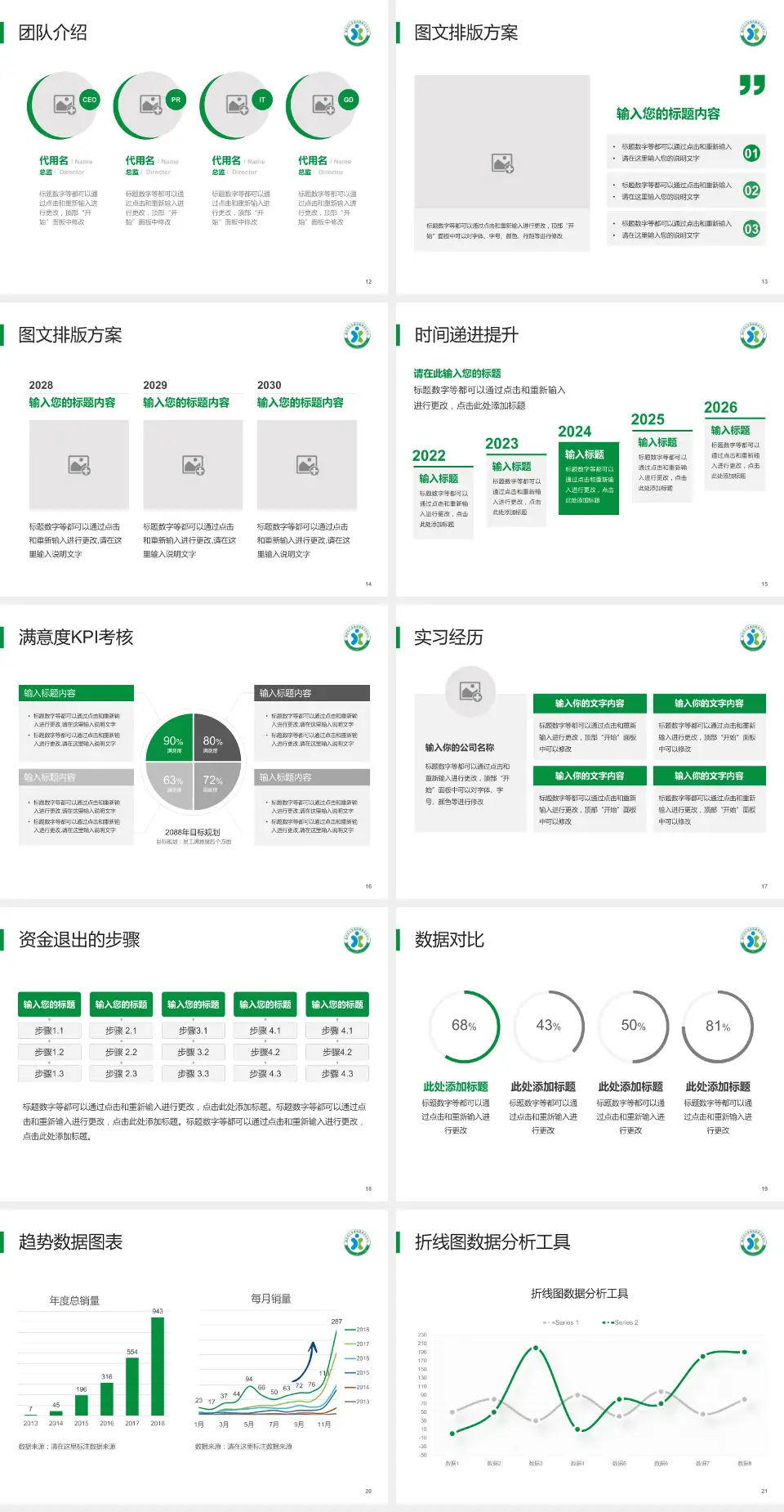 九龙坡区精神病医院培训与教育PPT模板4:3格式幻灯片预览图3