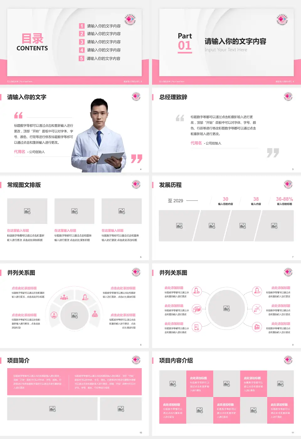 重庆市妇幼保健院医院管理报告PPT模板16:9格式幻灯片预览图2