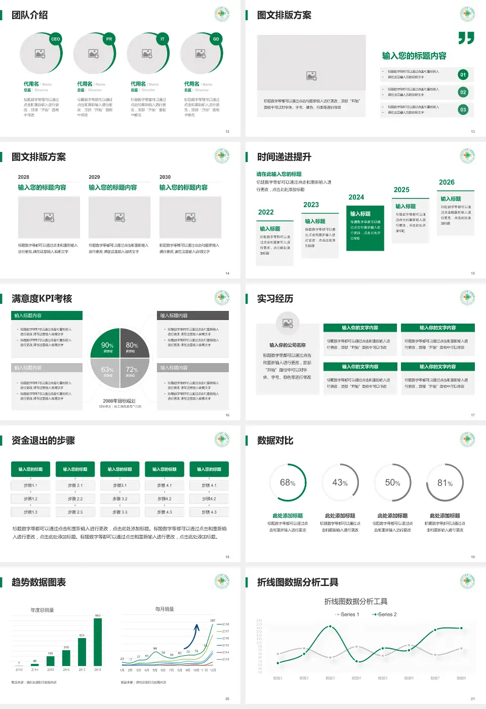 石河子大学医学院第一附属医院培训与教育PPT模板16:9格式幻灯片预览图3