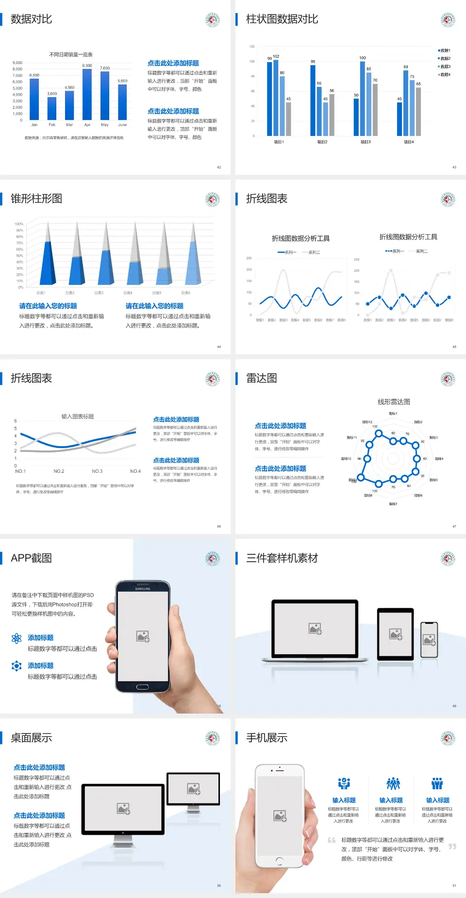 重庆市公共卫生医疗救治中心医院管理报告PPT模板4:3格式幻灯片预览图6