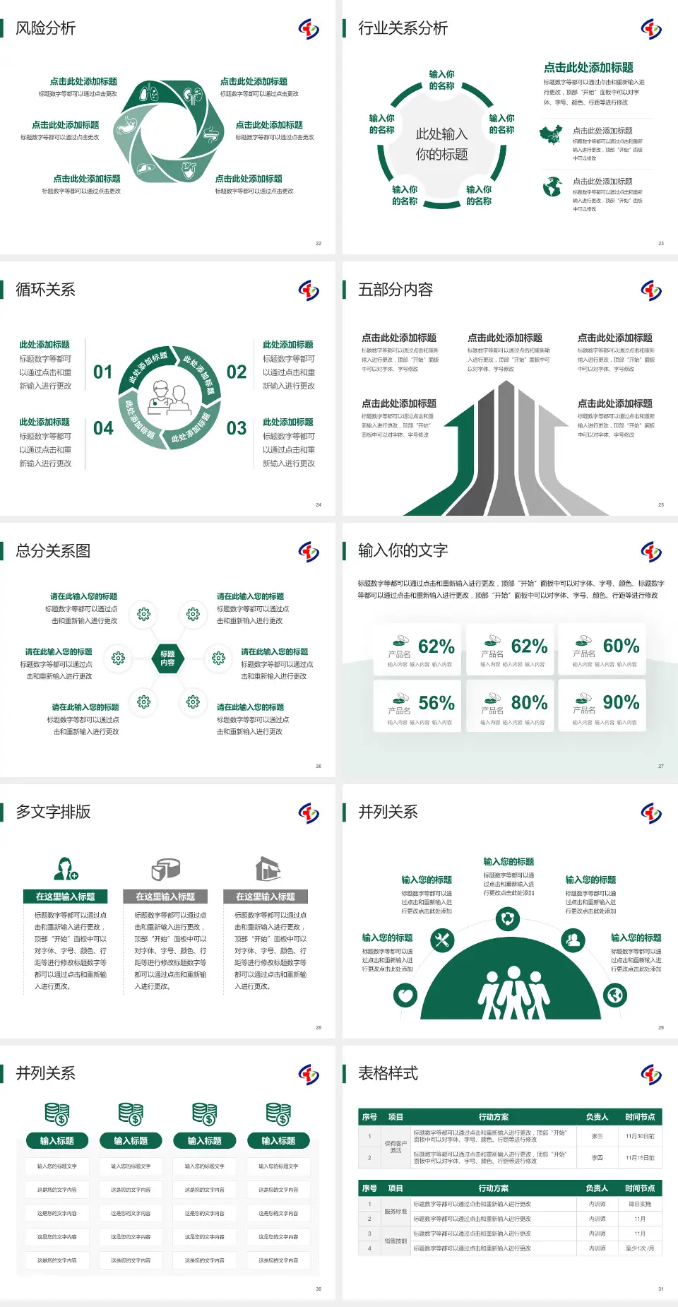 重庆市大坪医院科室介绍与推广PPT模板4:3格式幻灯片预览图4