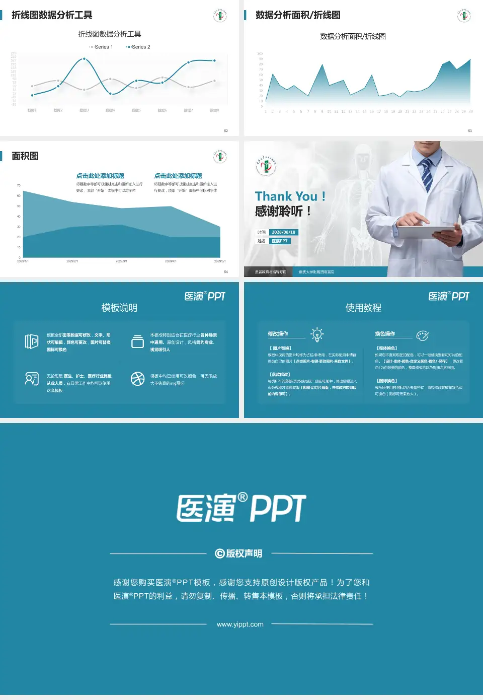 重庆大学附属涪陵医院患者教育与指导PPT模板16:9格式幻灯片预览图7