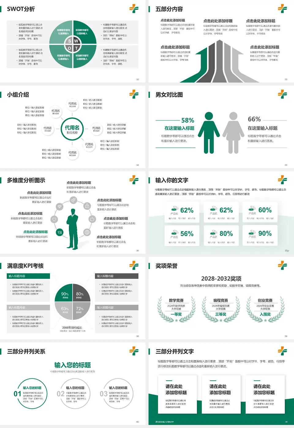石河子市人民医院医疗行业比赛专用PPT模板16:9格式幻灯片预览图5
