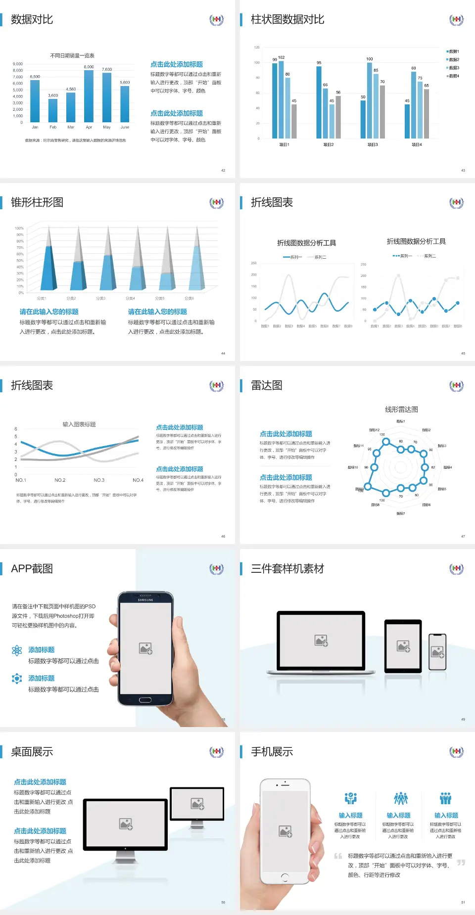 云南省第二人民医院医院管理报告PPT模板4:3格式幻灯片预览图6